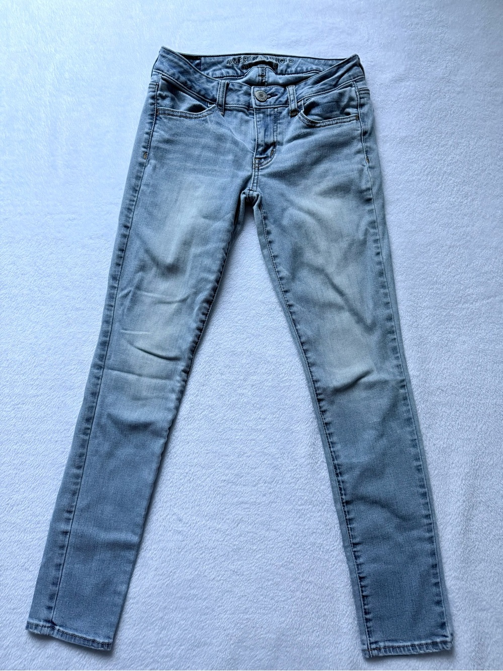American Eagle Outfitters Light Blue Skinny  Super Stretch Jegging